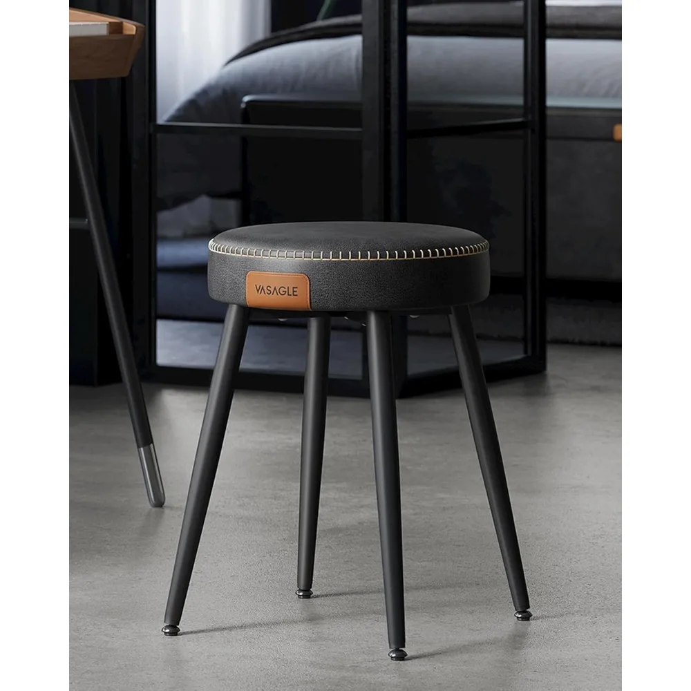 Dining Chairs Stools, Upholstered Kitchen Stools,Vanity Stools,Synthetic Leather with Stitching,Mid-Century Modern,Easy Assembly
Dining Chairs Stools, Upholstered Kitchen Stools,Vanity Stools,Synthetic Leather with Stitching,Mid-Century Modern,Easy Assembly