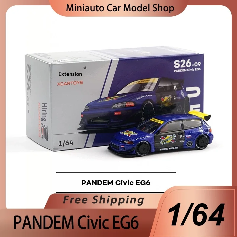 Pop Race Xcartoys Diecast Racing Car Model Toy Miniature 1:64 Alloy Pandem Civic Eg6 Collectible Display Decoration Gift Adult
Pop Race Xcartoys Diecast Racing Car Model Toy Miniature 1:64 Alloy Pandem Civic Eg6 Collectible Display Decoration Gift Adult