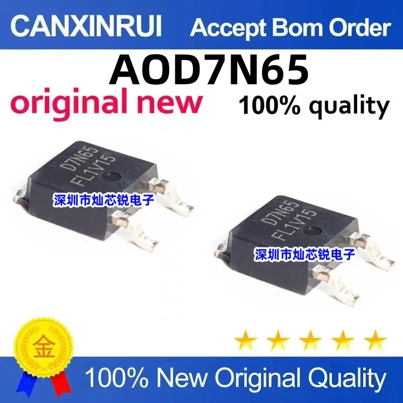(5-100 pieces) Brand new stock AOD7N65 D7N65 TO-252
(5-100 pieces) Brand new stock AOD7N65 D7N65 TO-252