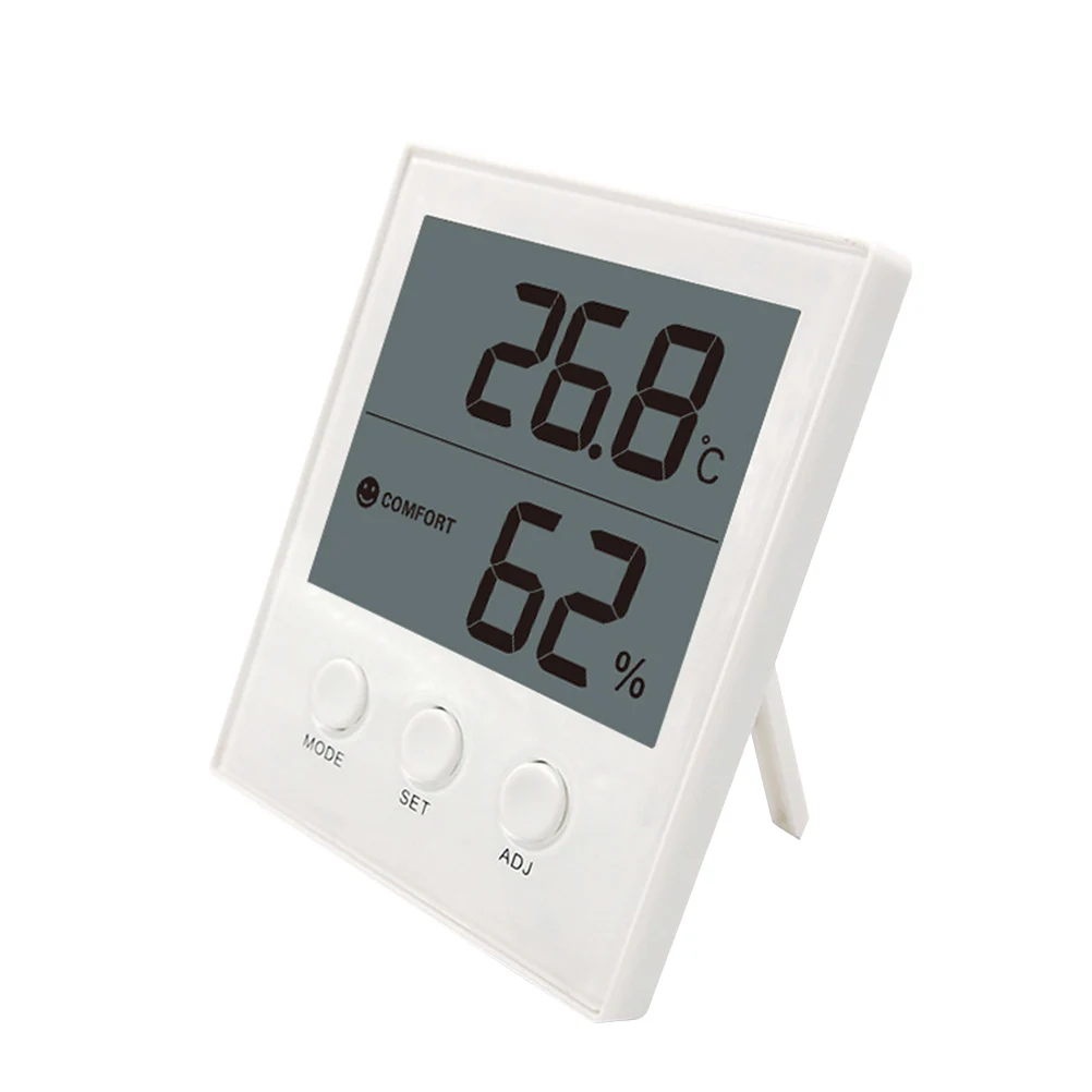 Digital Hygrometer Thermometer Humidity Meter Clock High Electronic Temperature Display Easy Installation
Digital Hygrometer Thermometer Humidity Meter Clock High Electronic Temperature Display Easy Installation