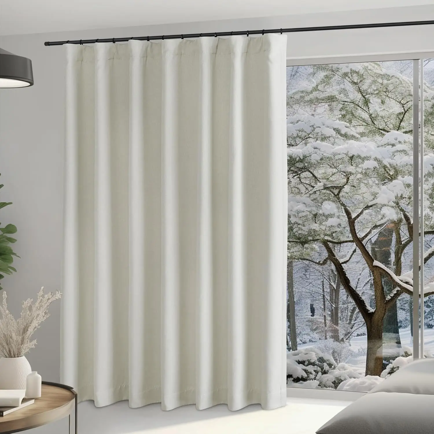 Room Darkening 108 inch Curtains for Sliding Glass Door, Rod Pocket/Back Tab/Hook Belt Faux Linen Noise Dampening Room D
Room Darkening 108 inch Curtains for Sliding Glass Door, Rod Pocket/Back Tab/Hook Belt Faux Linen Noise Dampening Room D