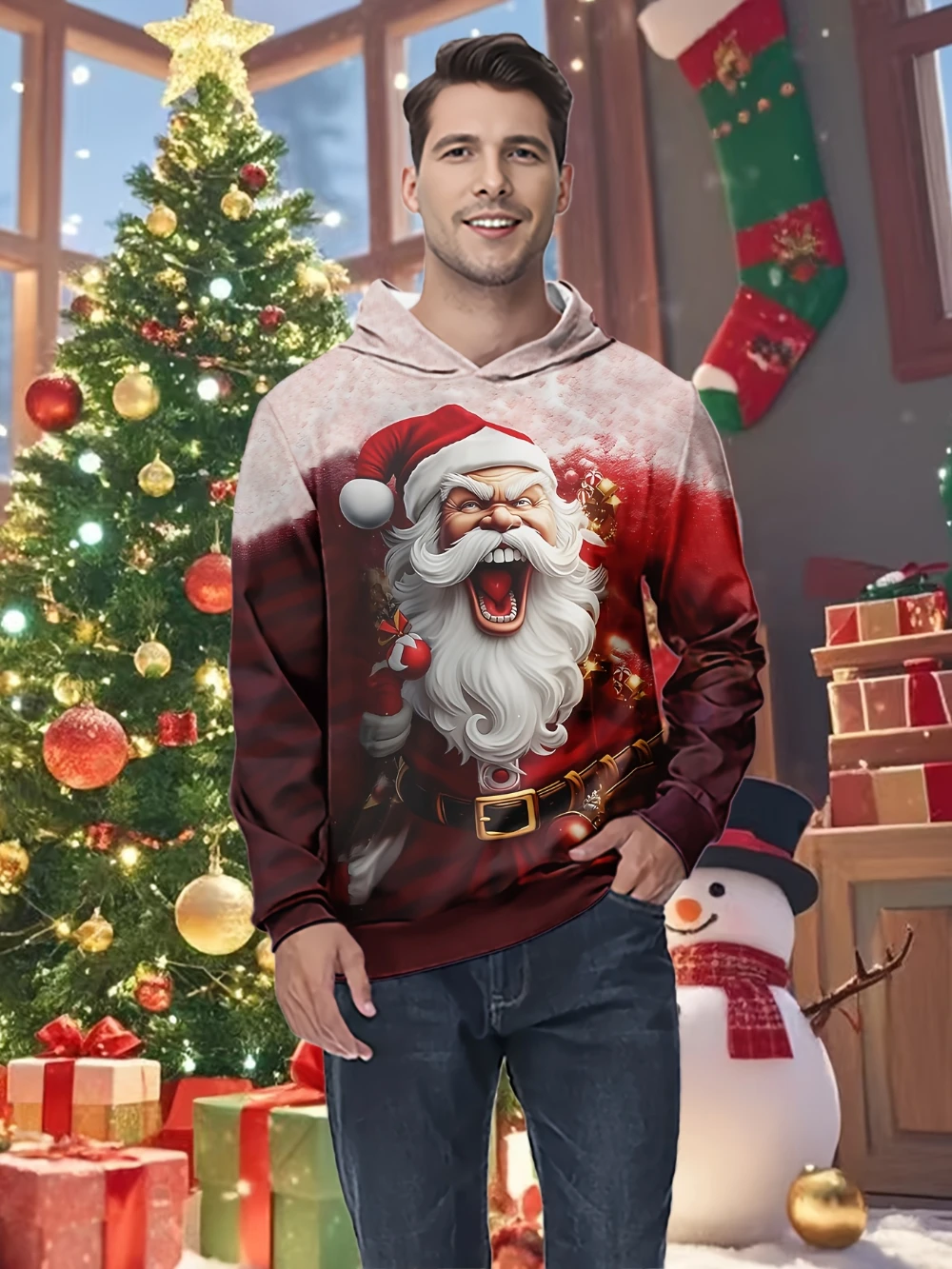 Men's Hoodies 3D Santa Claus Print Casual Crew Neck Short Sleeve Top Autumn Oversized T-Shirt Hip Hop Trend Fashion Men Clothing
Men's Hoodies 3D Santa Claus Print Casual Crew Neck Short Sleeve Top Autumn Oversized T-Shirt Hip Hop Trend Fashion Men Clothing