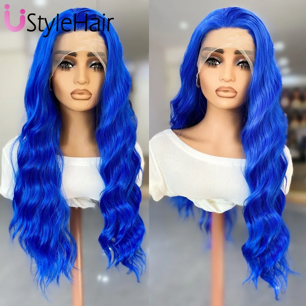 UStyleHair Royal Blue Lace Front Wig Long Deep Wave Synthetic Purple Wig for Women Natural Hairline Daily Wear Cosplay Wigs
UStyleHair Royal Blue Lace Front Wig Long Deep Wave Synthetic Purple Wig for Women Natural Hairline Daily Wear Cosplay Wigs