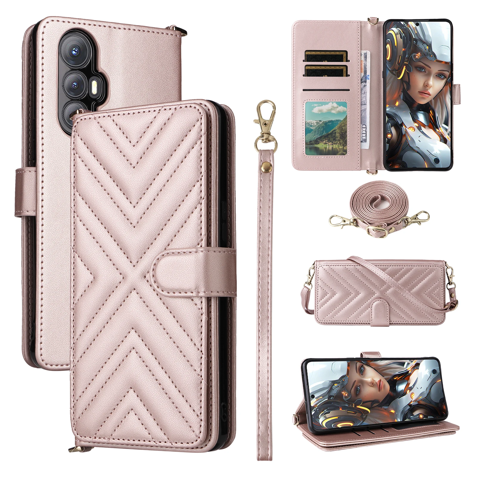 For Cubot Max 5 case keychain wristlet Shoulder Bag PU Leather Back Case Cover Phone Accessories
For Cubot Max 5 case keychain wristlet Shoulder Bag PU Leather Back Case Cover Phone Accessories