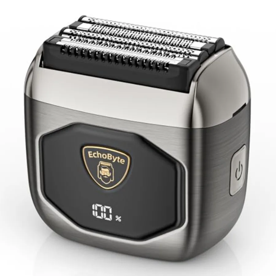 Full Metal Electric Foil Shaver for Men: 4 Floating Blades, IPX7 Waterproof Wet and Dry Mini Razor, 120-Min Runtime USB-C Recha
Full Metal Electric Foil Shaver for Men: 4 Floating Blades, IPX7 Waterproof Wet and Dry Mini Razor, 120-Min Runtime USB-C Recha