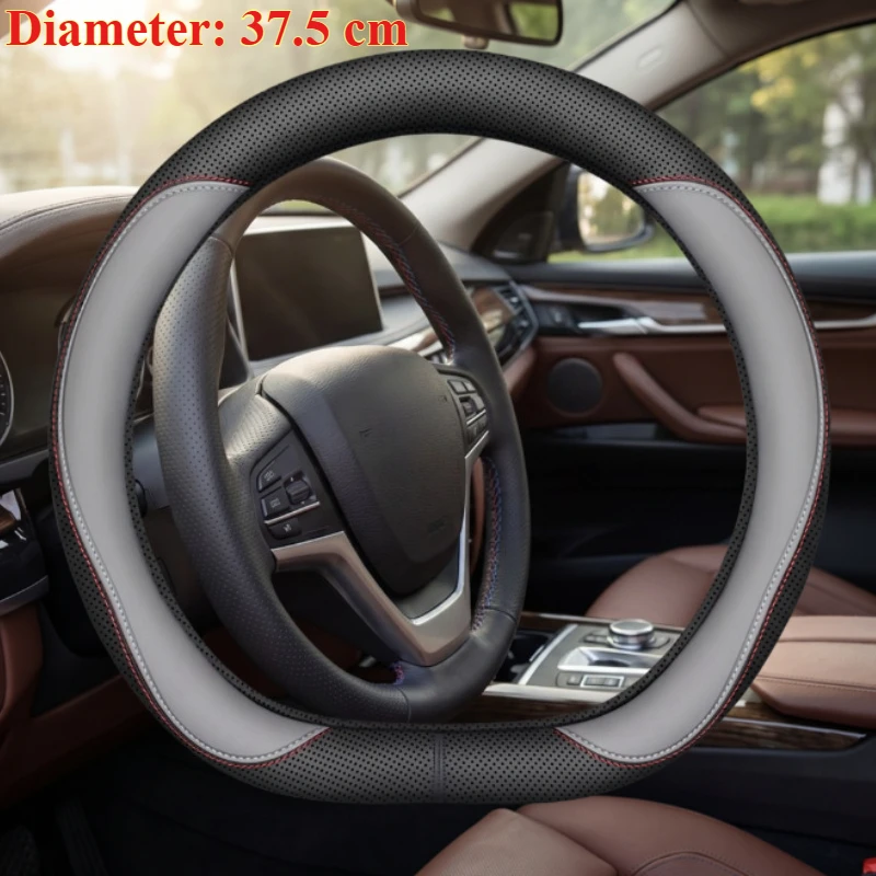 Car Anti-Slip Leather Steering Wheel Cover Universal Protective Cover Racing Style 38cm Shape O D DD Car Interior Accessories
Car Anti-Slip Leather Steering Wheel Cover Universal Protective Cover Racing Style 38cm Shape O D DD Car Interior Accessories