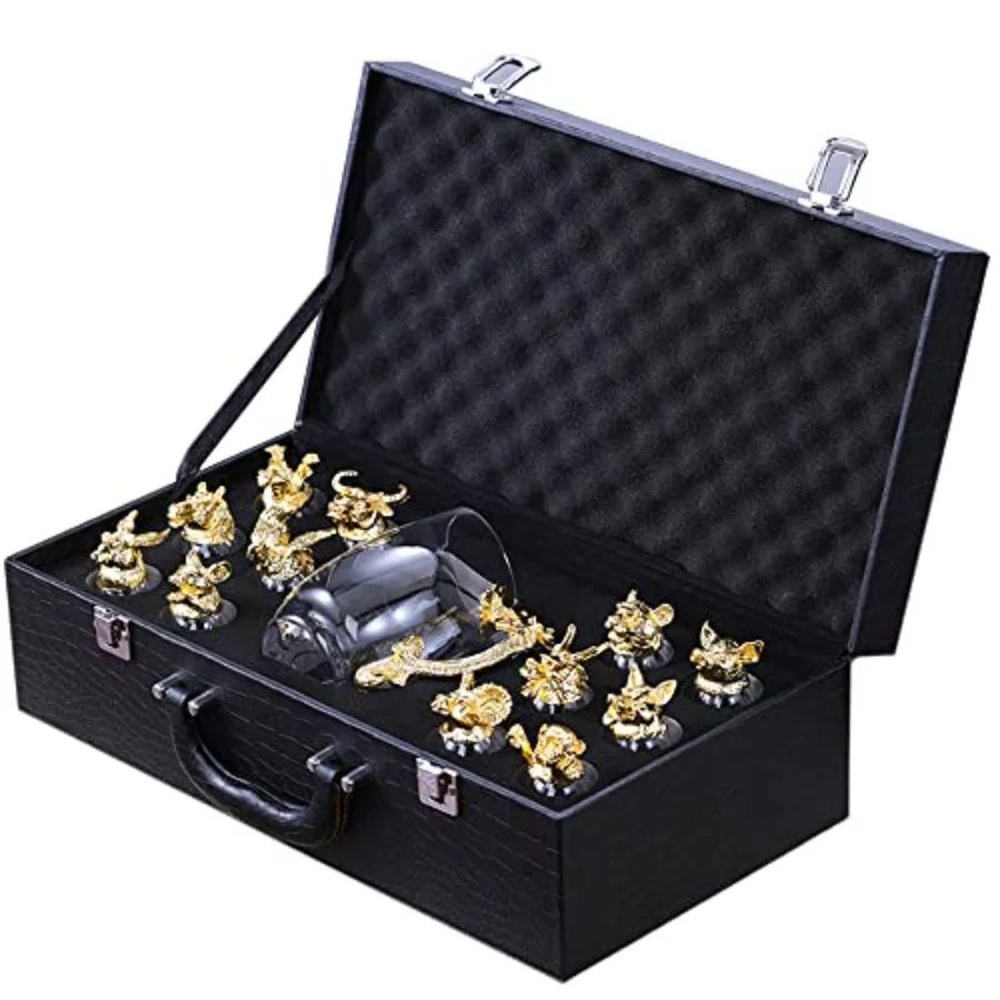 Chinese Zodiac Whiskey Glasses Set of 12 and Dragon Handle Wine Splitter Set Crystal Glass Whiskey Liquor Cups Zodiac Animal He
Chinese Zodiac Whiskey Glasses Set of 12 and Dragon Handle Wine Splitter Set Crystal Glass Whiskey Liquor Cups Zodiac Animal He