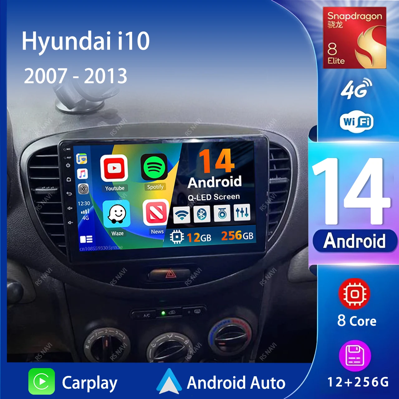 Android 14 Carplay Auto 2K экран автомобильный радиоприемник мультимедийный плеер для Hyundai I10 2007-2013 авторадио GPS стерео 2 din головное устройство
Android 14 Carplay Auto 2K экран автомобильный радиоприемник мультимедийный плеер для Hyundai I10 2007-2013 авторадио GPS стерео 2 din головное устройство