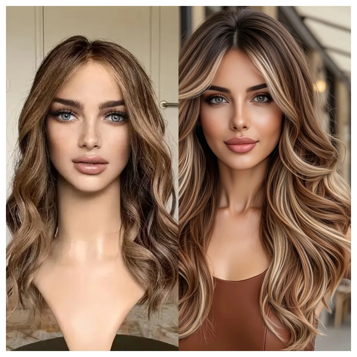 Chocolate Brown Highlight Wig Honey Blonde Body Wave Middle Part Synthetic Wigs Highlight Synthetic Glueless Wigs For Women
Chocolate Brown Highlight Wig Honey Blonde Body Wave Middle Part Synthetic Wigs Highlight Synthetic Glueless Wigs For Women