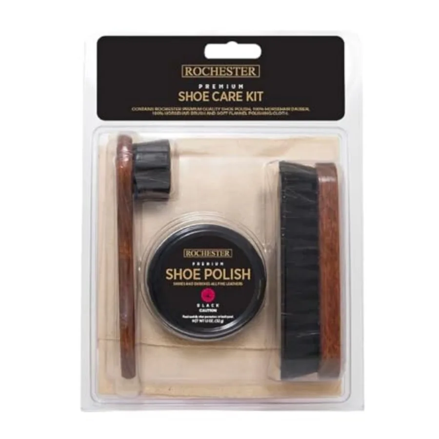 Premium Shoe Care Kit, Leather Shoe Care Kit with Black Shoe Polish, 00% Horsehair Dauber, 00% Horsehair Shoe Brush, and Soft F
Premium Shoe Care Kit, Leather Shoe Care Kit with Black Shoe Polish, 00% Horsehair Dauber, 00% Horsehair Shoe Brush, and Soft F