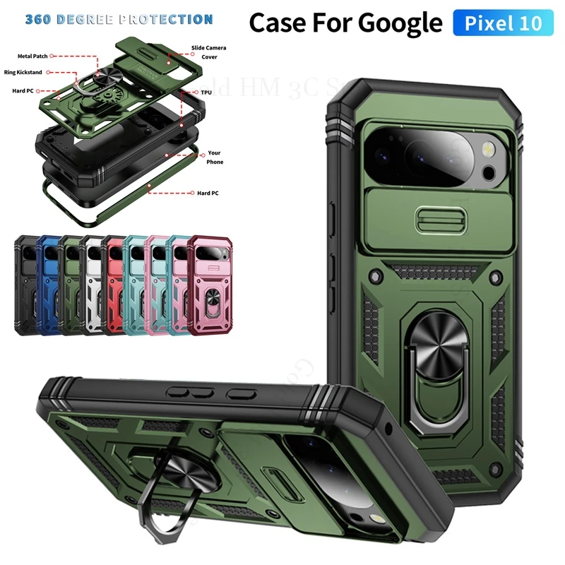 Military Armor Hybrid Rugged Shockproof Case For Google Pixel 10 Pro XL Magnetic Holder Ring Cover Pixel 9 Pro XL 9a 8A 8 10 Pro
Military Armor Hybrid Rugged Shockproof Case For Google Pixel 10 Pro XL Magnetic Holder Ring Cover Pixel 9 Pro XL 9a 8A 8 10 Pro