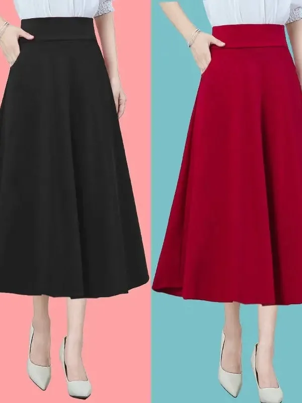 Elastic Waist Long Skirt Street Sle Polyester Fabric A-Line Silhouette Ultra-Thin Summer Faion Women's Midi Maxi Skirts
Elastic Waist Long Skirt Street Sle Polyester Fabric A-Line Silhouette Ultra-Thin Summer Faion Women's Midi Maxi Skirts