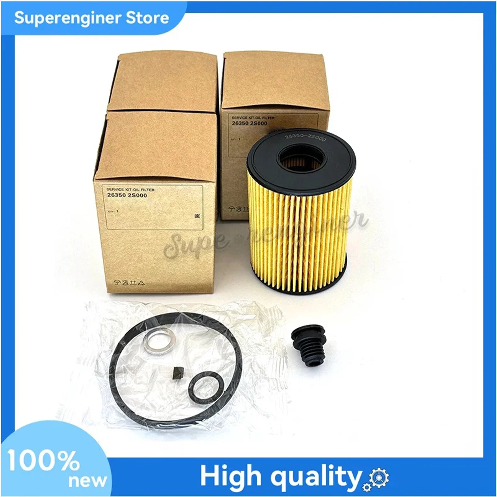 26350-2S000 4Pack Engine Oil Filters for 2020-2024 Hyundai Kia 2.5L 263502S000
26350-2S000 4Pack Engine Oil Filters for 2020-2024 Hyundai Kia 2.5L 263502S000