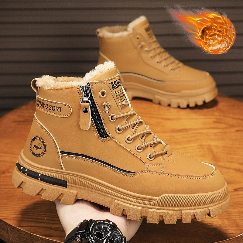 2026 New Winter Plush Thick Warm Men's Cotton Shoes Trendy Outdoor High Top Male Snow Boots
2026 New Winter Plush Thick Warm Men's Cotton Shoes Trendy Outdoor High Top Male Snow Boots