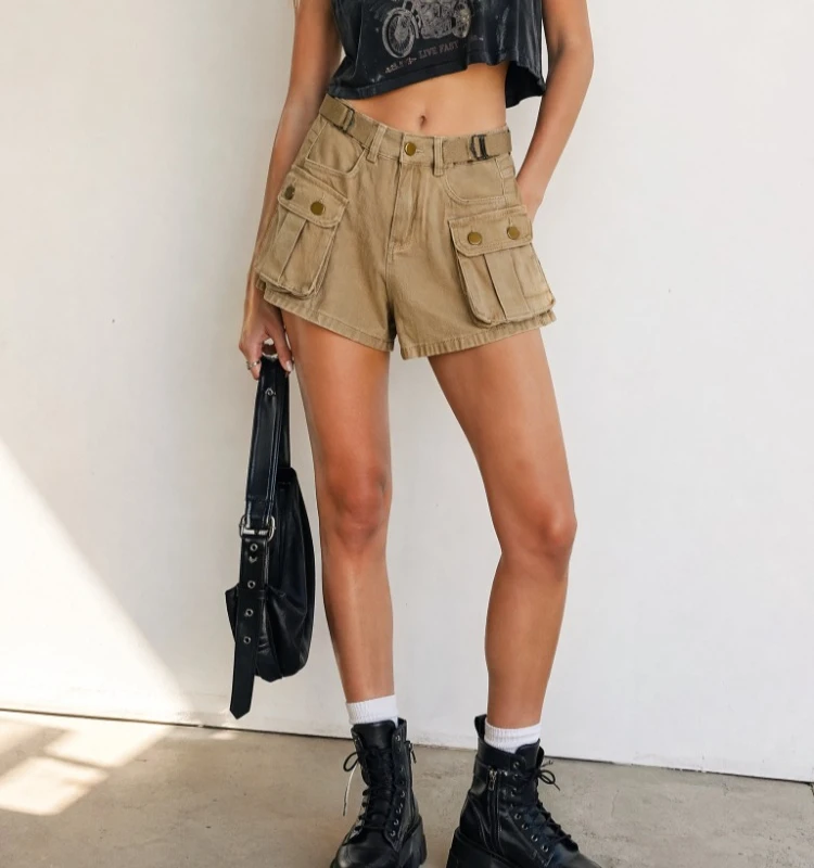 American Style Sweet Cool Spice Girl Cargo Woman Shorts Pure Desire Slim Fit Solid Hot Pants 2026 Summer New Chic Women Shorts
American Style Sweet Cool Spice Girl Cargo Woman Shorts Pure Desire Slim Fit Solid Hot Pants 2026 Summer New Chic Women Shorts