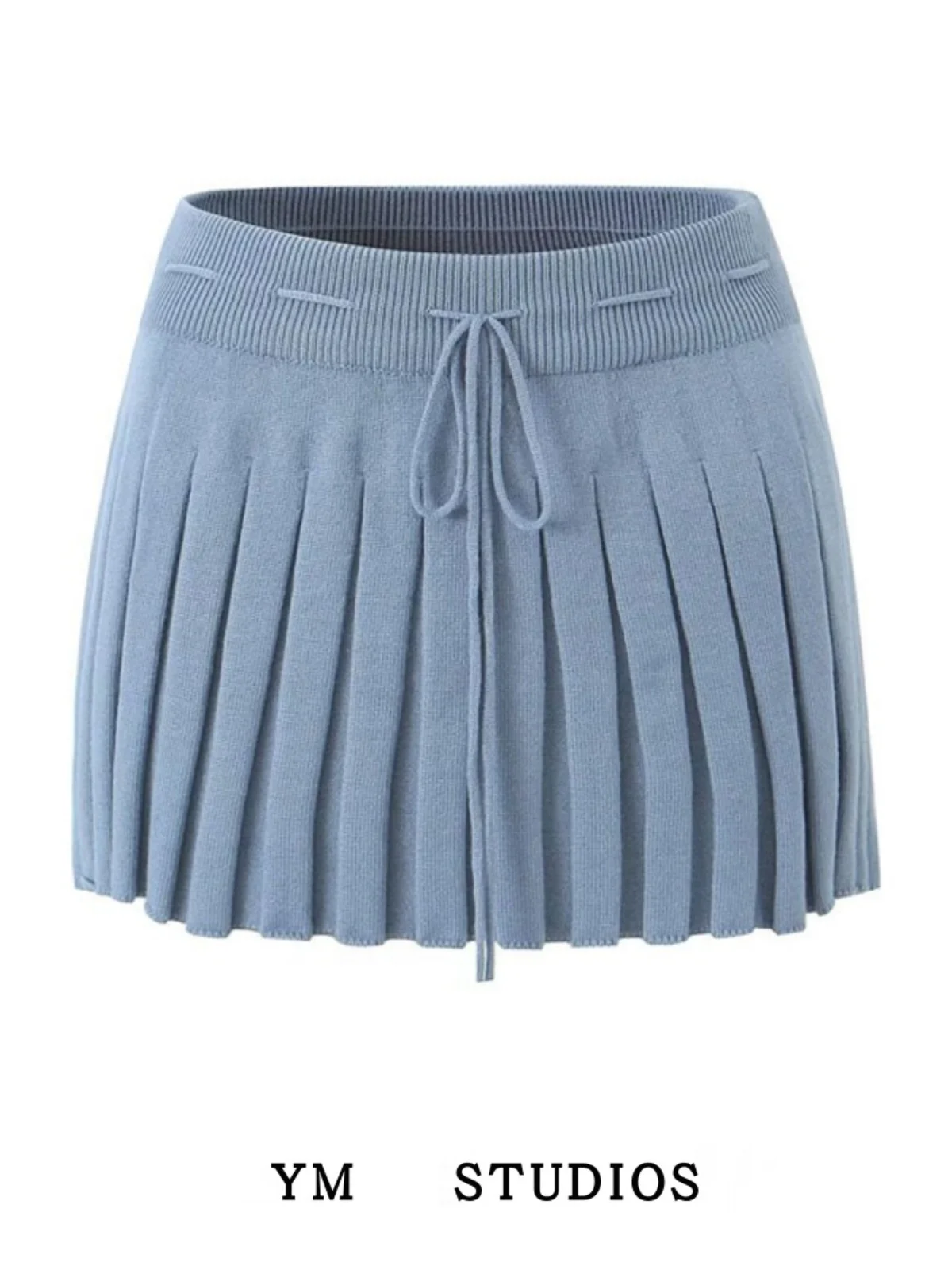 Sexy Versatile High Waist Knitted Pure Color Elastic Belted Pleated Skirt for Young Women Street Style Daily Wear
Sexy Versatile High Waist Knitted Pure Color Elastic Belted Pleated Skirt for Young Women Street Style Daily Wear