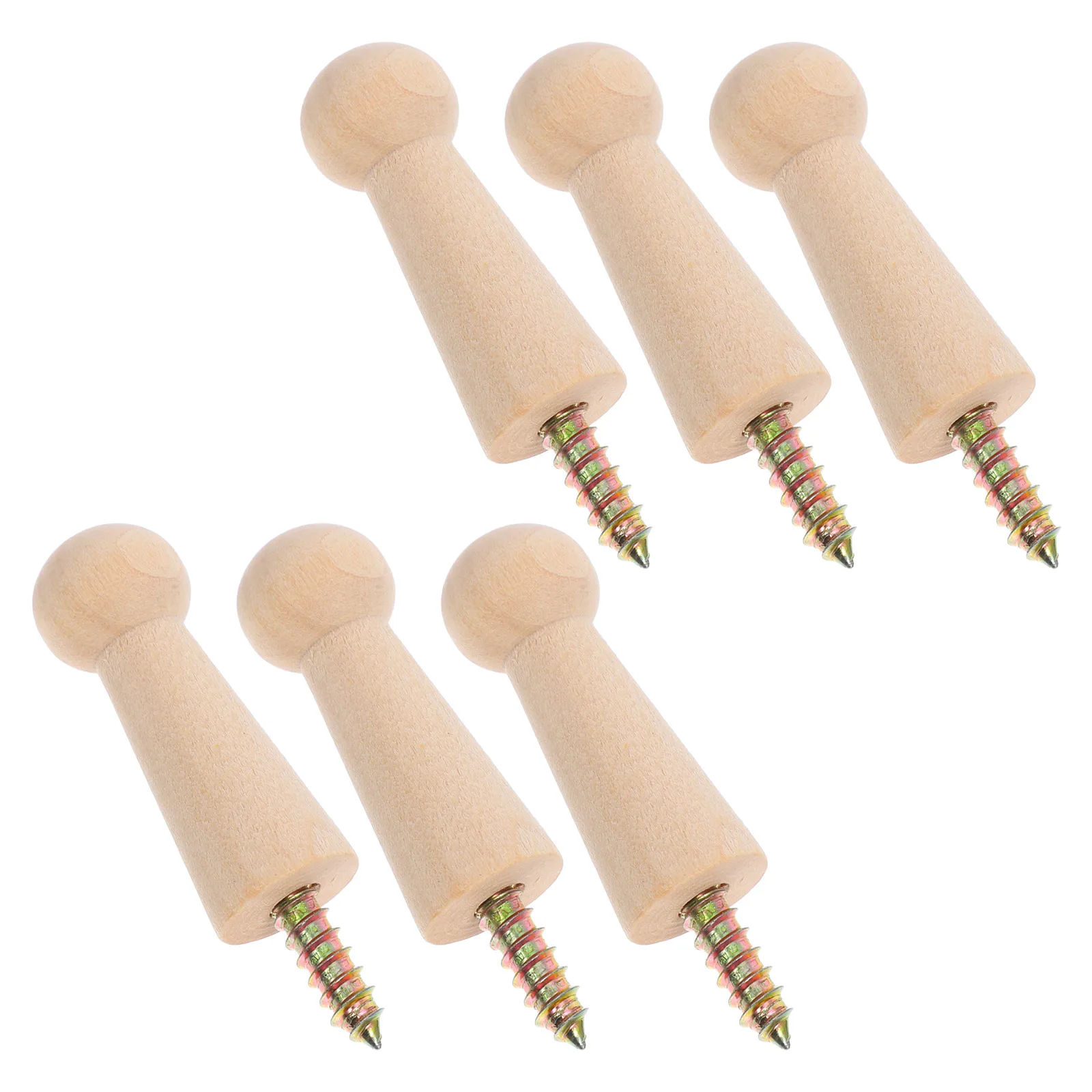 6pcs Wooden Hooks Solid Wood Wall Hangers Cute Decorative Pegs for Clothes Hats Towels Spiral Blank DIY
6pcs Wooden Hooks Solid Wood Wall Hangers Cute Decorative Pegs for Clothes Hats Towels Spiral Blank DIY