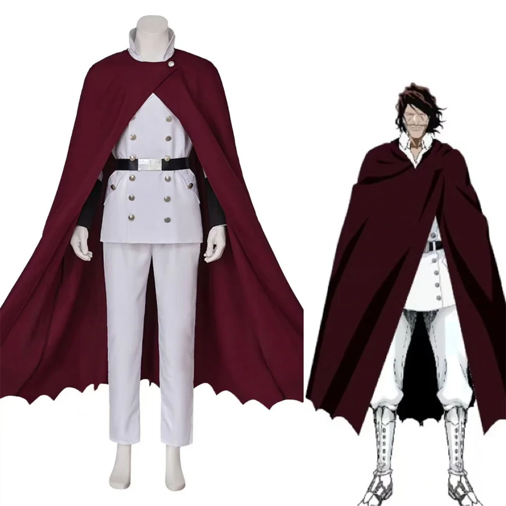 Yhwach Cosplay Costume Men White Uniform with Red Cape Fantasy Suit Halloween Carnival Party Outfits
Yhwach Cosplay Costume Men White Uniform with Red Cape Fantasy Suit Halloween Carnival Party Outfits
