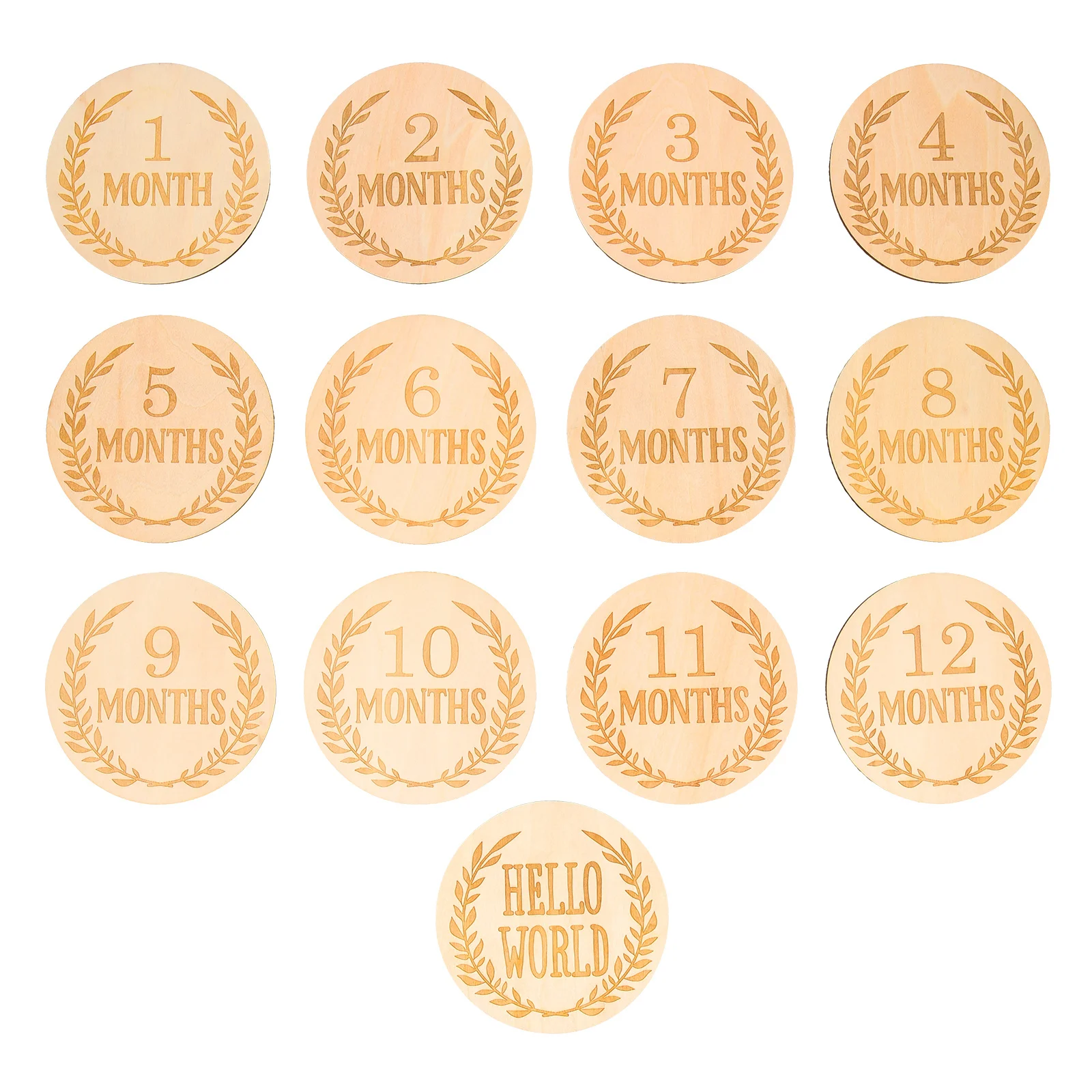 13Pcs Wood Baby Milestone Cards Wheat Pattern Photo Props for Newborns Unique Designs Smooth Surface Infant Growth Gift
13Pcs Wood Baby Milestone Cards Wheat Pattern Photo Props for Newborns Unique Designs Smooth Surface Infant Growth Gift