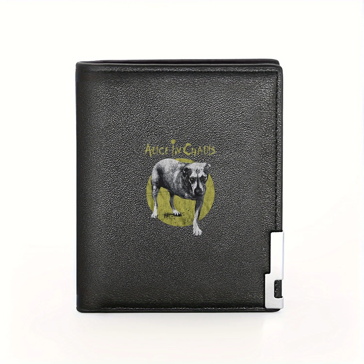 Alice in Chains band logo,distressed dog image Business Mens Casual Elegant Simple Practical Quality Wallet Stylish Printing Gra
Alice in Chains band logo,distressed dog image Business Mens Casual Elegant Simple Practical Quality Wallet Stylish Printing Gra