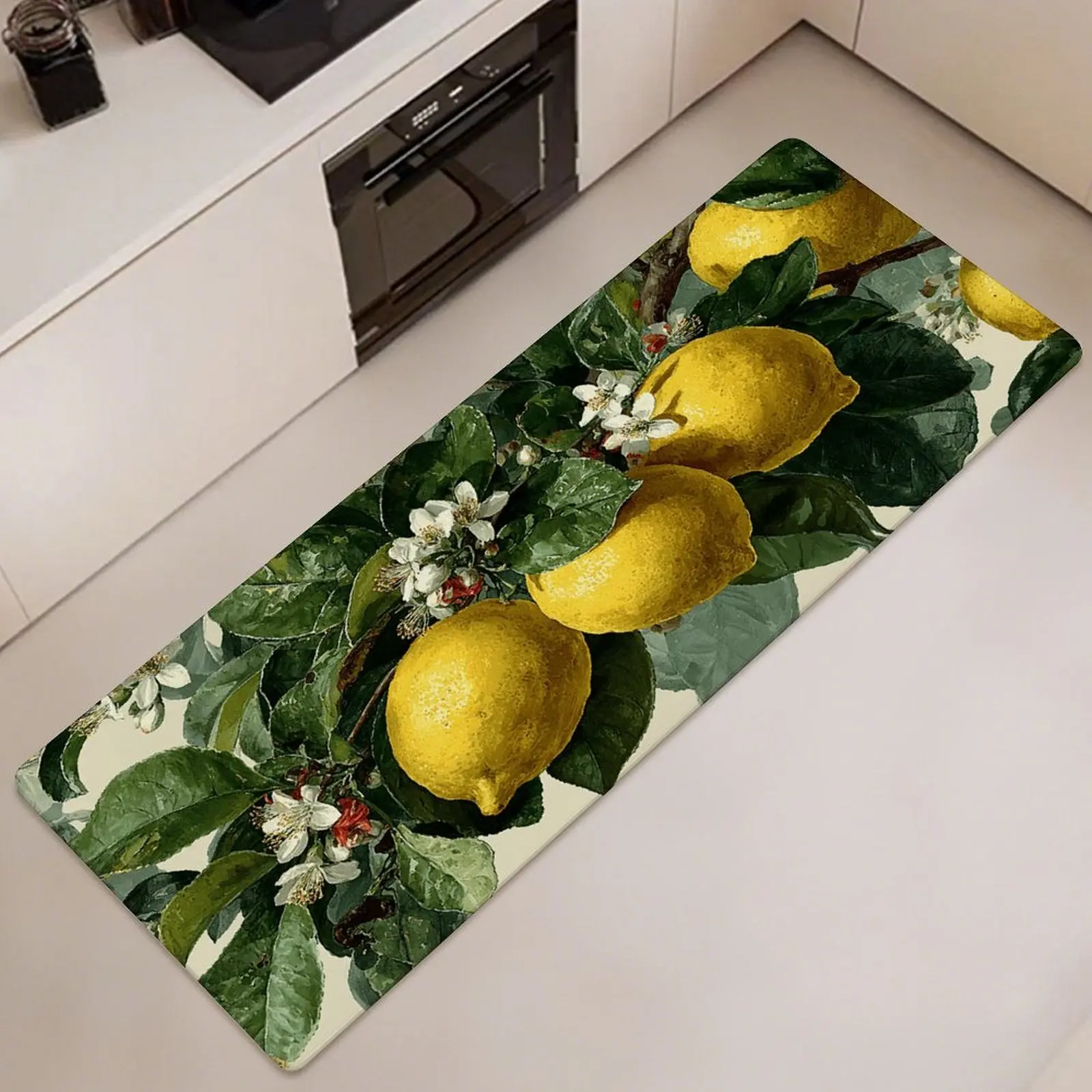 Fresh Lemon Botanical Kitchen Long Mat, Non-Slip Washable Floor Mat with Vintage Print for Hallway, Kitchen, Living Room Decor
Fresh Lemon Botanical Kitchen Long Mat, Non-Slip Washable Floor Mat with Vintage Print for Hallway, Kitchen, Living Room Decor