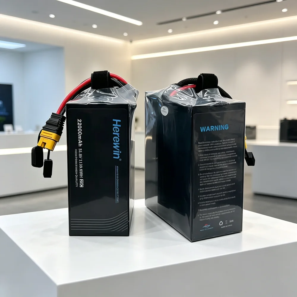 Herewin 22000mah 51.8V 25C 14S Light Weight High-performance Battery for Agricultural Drone
Herewin 22000mah 51.8V 25C 14S Light Weight High-performance Battery for Agricultural Drone