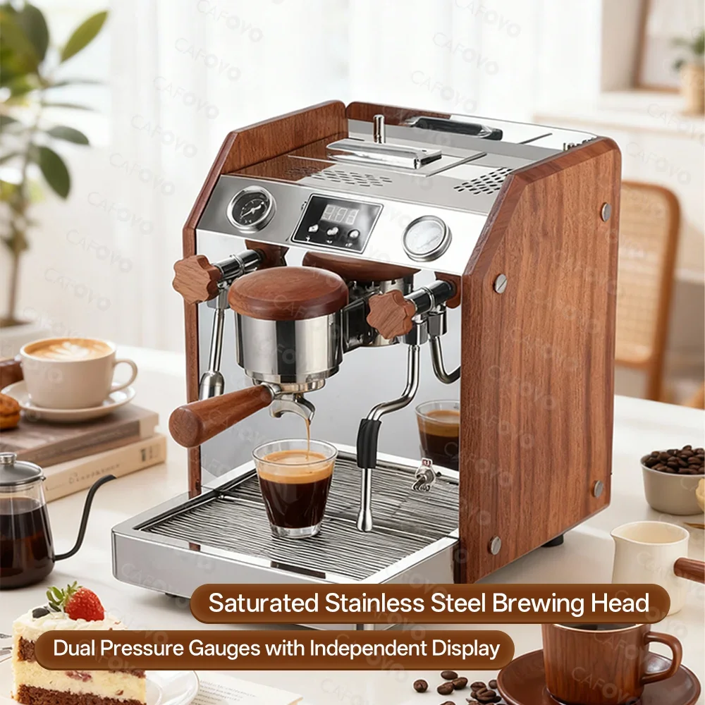 Coffee E003 9Bar Commercial Espresso Machine with Dual Boiler, Rotary Pump & PID Control (Built-in Flow Meter, 220V/110V)
Coffee E003 9Bar Commercial Espresso Machine with Dual Boiler, Rotary Pump & PID Control (Built-in Flow Meter, 220V/110V)