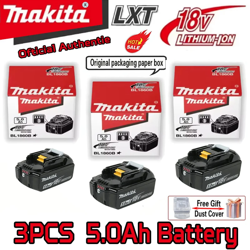 Original Makita100% battery,⭐️18V 6.0Ah rechargeable battery, replacing Makita BL1830B L1840B L1850B L1860B,power tool battery
Original Makita100% battery,⭐️18V 6.0Ah rechargeable battery, replacing Makita BL1830B L1840B L1850B L1860B,power tool battery