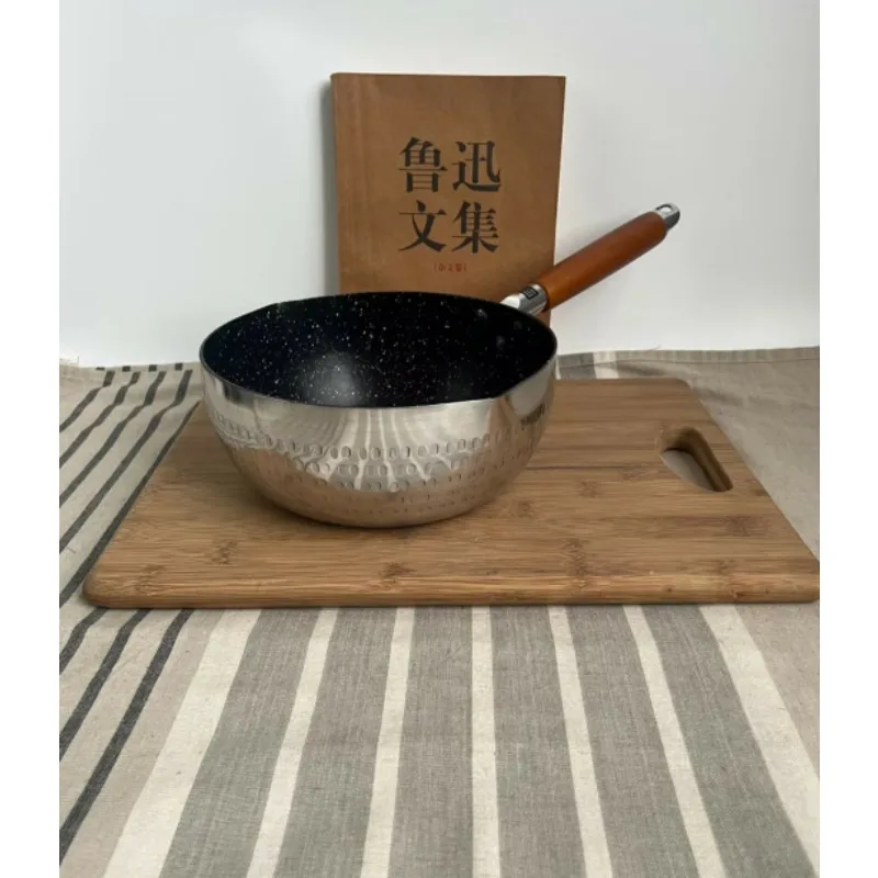 20CM Marble Non stick Milk Pot Thickened Japanese Noodle Pot Snow Flat Pot Wheat Rice Stone SupplementaryElectromagnetic Stove
20CM Marble Non stick Milk Pot Thickened Japanese Noodle Pot Snow Flat Pot Wheat Rice Stone SupplementaryElectromagnetic Stove