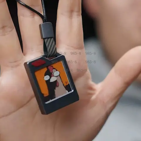 Customizable E Ink Screen Keychain Passive NFC Tag Anti-lost Luggage Hanging Ornament