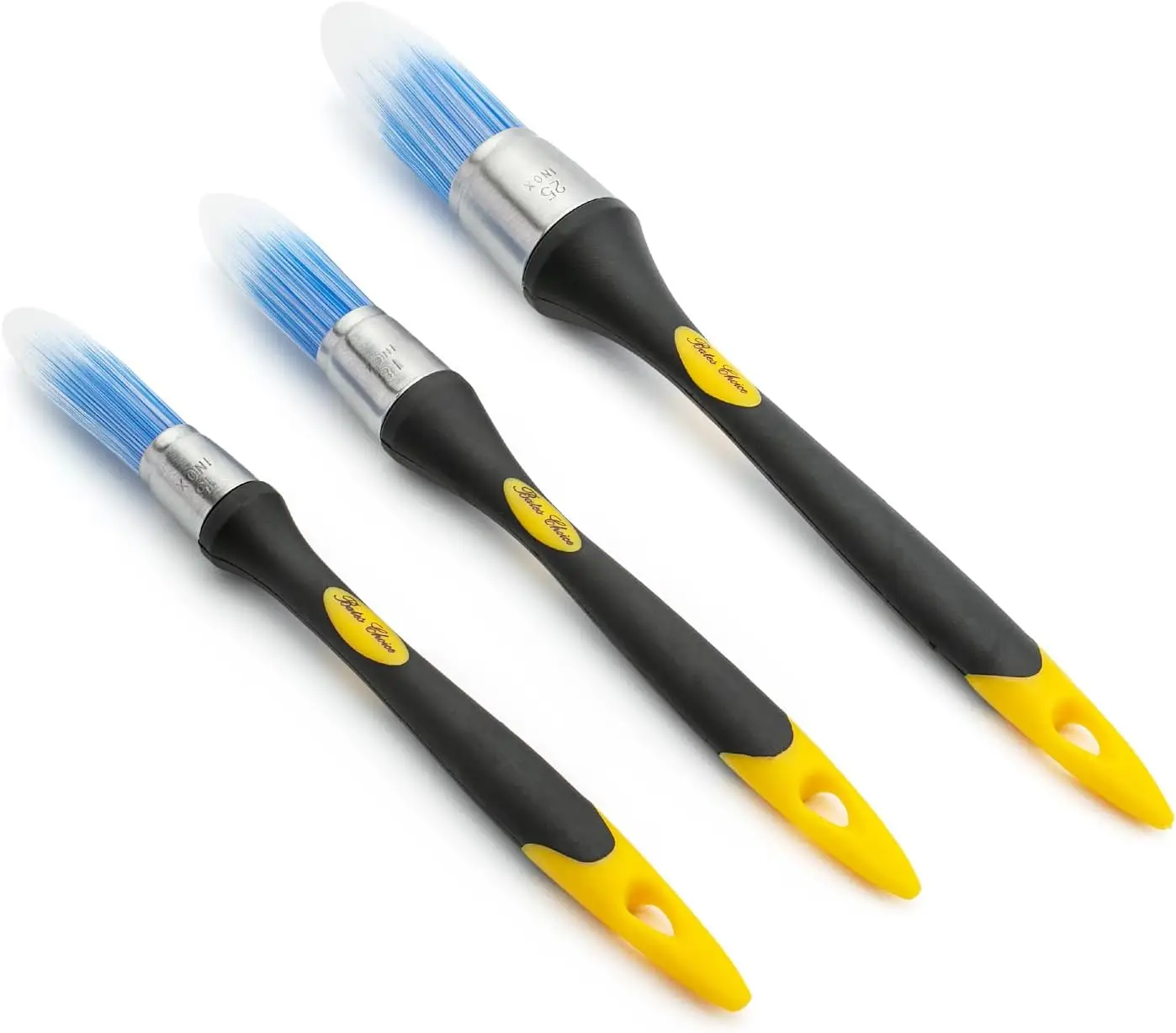 Trim Paint Brush Set, 3 Pcs - 5/8", 3/4", 1", Ergonomic Handles for Detail Painting
Trim Paint Brush Set, 3 Pcs - 5/8", 3/4", 1", Ergonomic Handles for Detail Painting