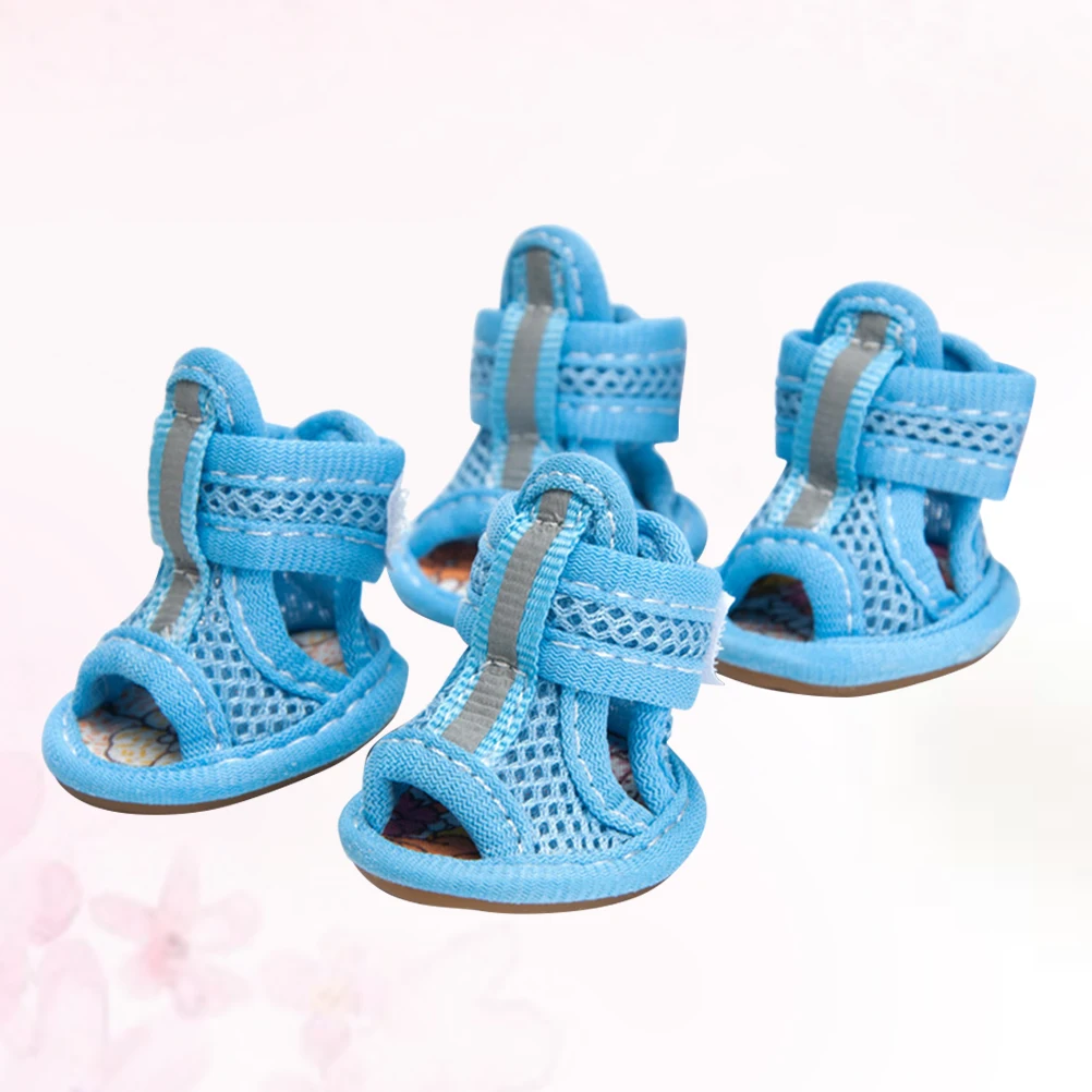 4 Pieces Pet Dog Shoes Flexible Sole 5 Sizes Summer Hot Pavement Mesh Ventilated Cooling Dog Sandals Sneakers Pet Supplies
4 Pieces Pet Dog Shoes Flexible Sole 5 Sizes Summer Hot Pavement Mesh Ventilated Cooling Dog Sandals Sneakers Pet Supplies