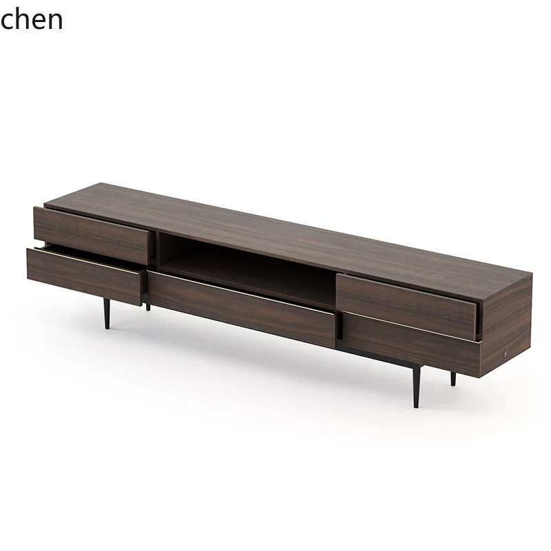 CP minimalist smoked TV cabinet modern minimalist living room household solid wood black oak tall locker
CP minimalist smoked TV cabinet modern minimalist living room household solid wood black oak tall locker
