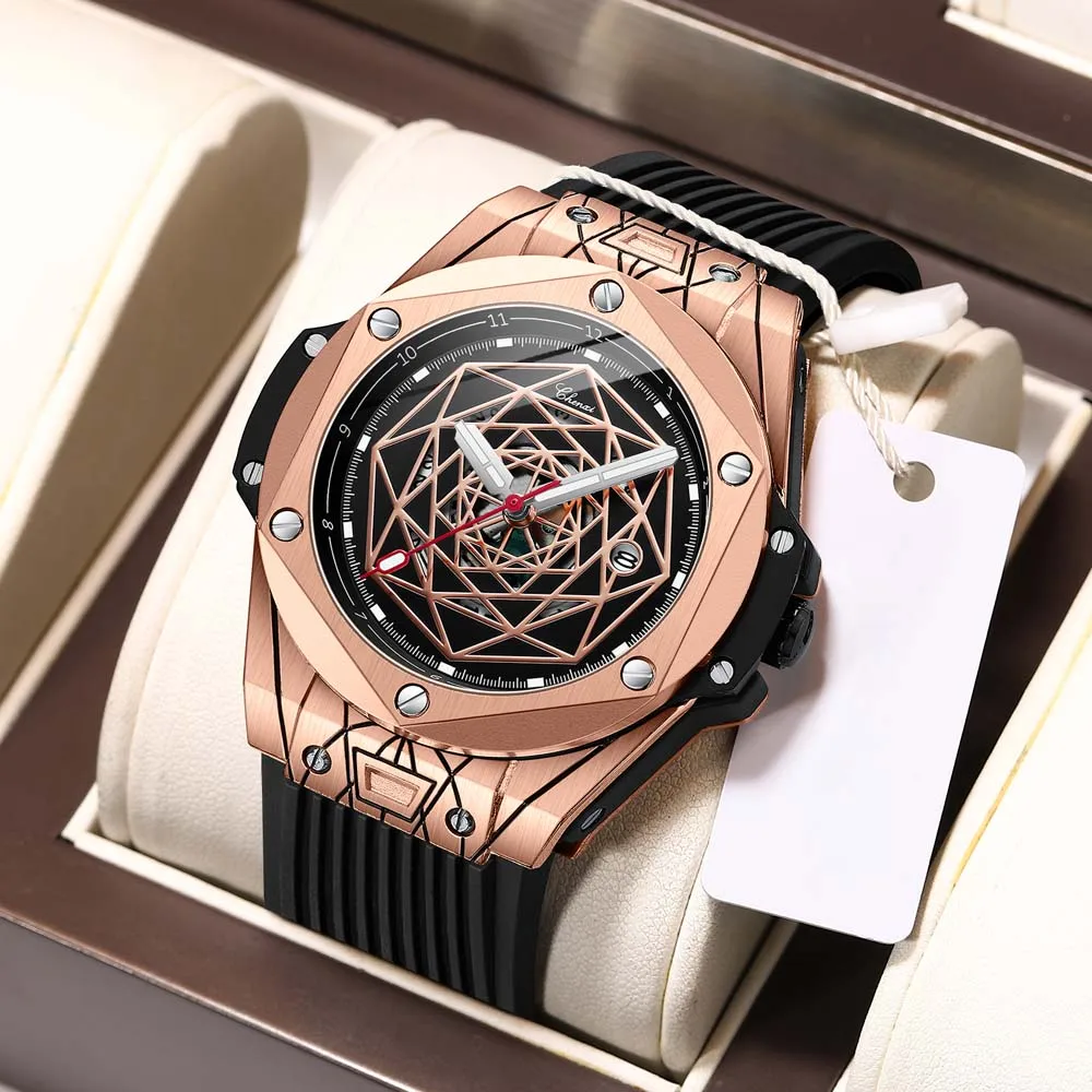 CHENXI Men's Fashion Quartz Watch Studded Watch Men's Sports Watch Water-Resistant Calendar Gift for Man reloj para mujer
CHENXI Men's Fashion Quartz Watch Studded Watch Men's Sports Watch Water-Resistant Calendar Gift for Man reloj para mujer