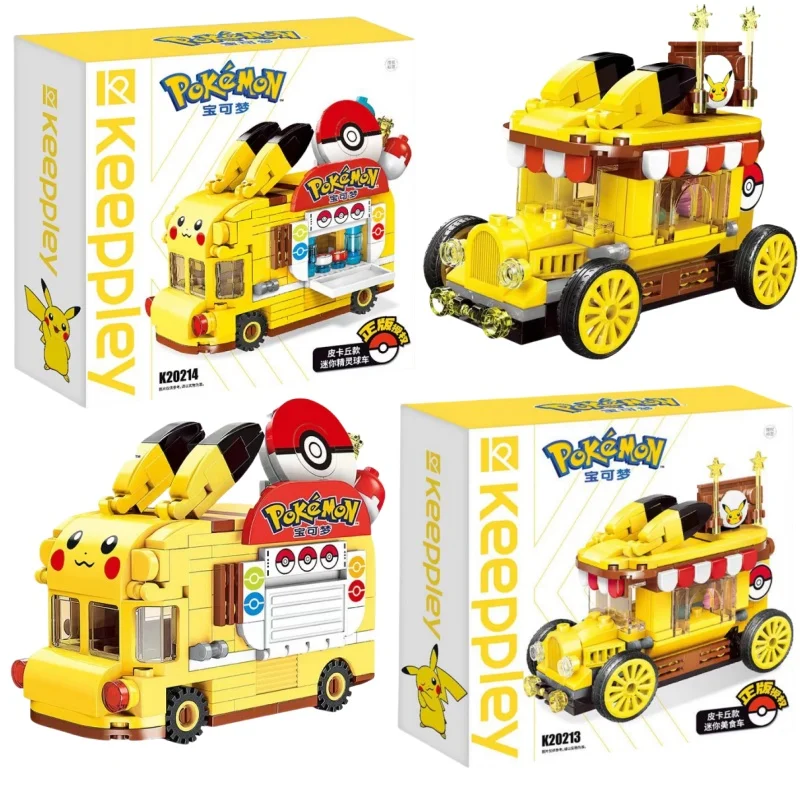 keeppley Pokemon Pikachu Cartoon Elf Ball Car Food Truck Building Blocks DIY Model Assembled Block Brick kids Puzzle Toys Gifts
keeppley Pokemon Pikachu Cartoon Elf Ball Car Food Truck Building Blocks DIY Model Assembled Block Brick kids Puzzle Toys Gifts