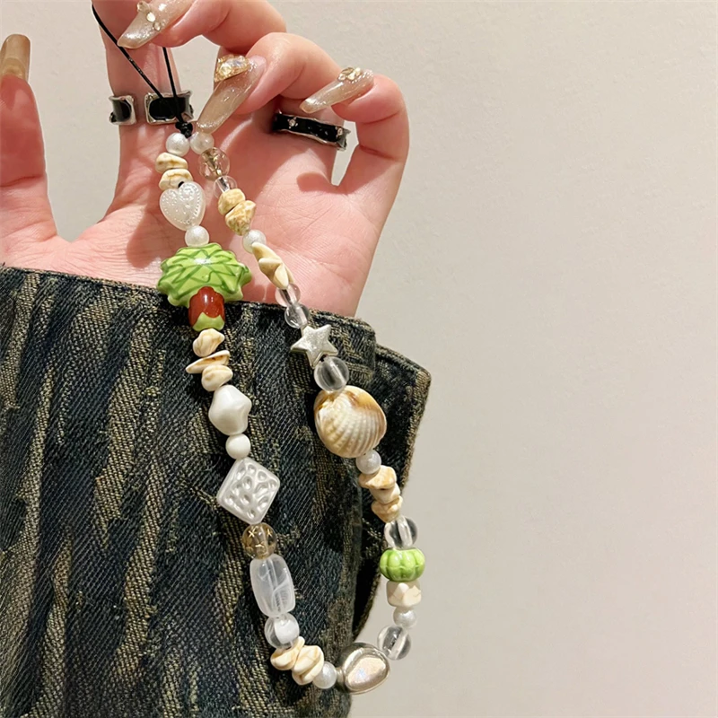 INS Cute 3D Coconut Tree Shell Beaded Phone Chain Trendy Pendant For iPhone 8 Samsung Universal Accessories Lanyard Hanging Rope
INS Cute 3D Coconut Tree Shell Beaded Phone Chain Trendy Pendant For iPhone 8 Samsung Universal Accessories Lanyard Hanging Rope