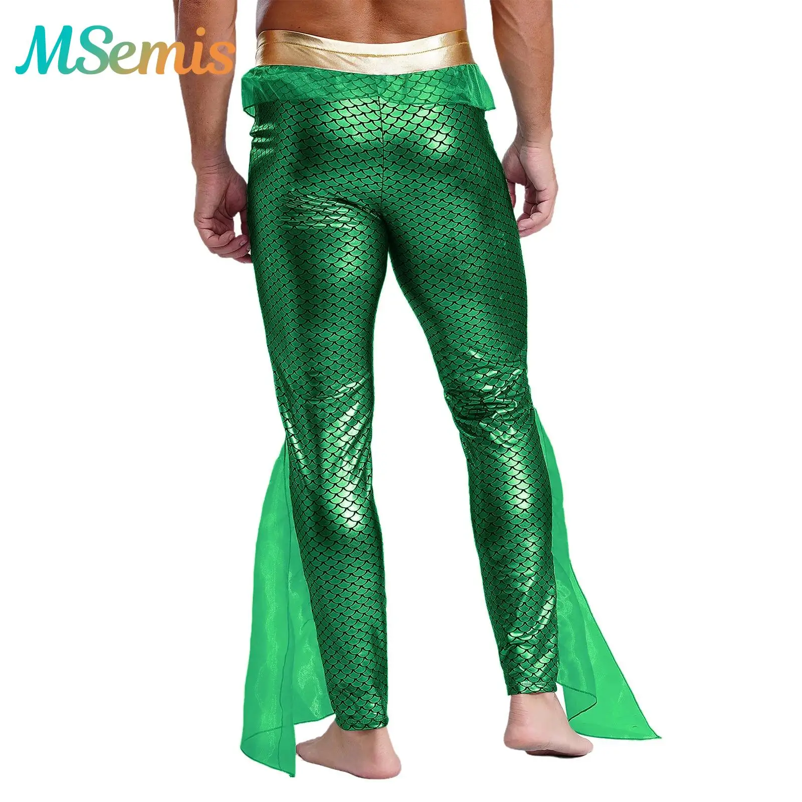 Mens King of The Seas Mermaid Cosplay Costume Metallic Shiny Ocean King Cosplay Outfits Fishscale Print Tights Pants Leggings
Mens King of The Seas Mermaid Cosplay Costume Metallic Shiny Ocean King Cosplay Outfits Fishscale Print Tights Pants Leggings