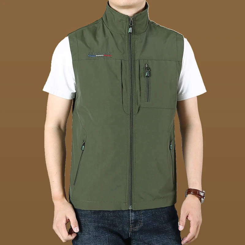 Весенне-осенний мужской быстросохнущий тонкий спортивный жилет для рыбалки 
Весенне-осенний мужской быстросохнущий тонкий спортивный жилет для рыбалки