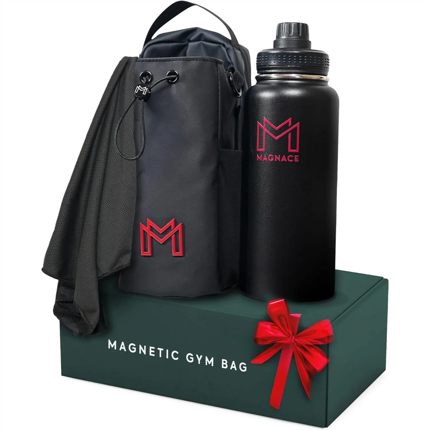 Magnetic Gym Bag Bundle 3-in-1 Set with Water Bottle Holder, Pouch, Towel & Sling Bag for Men Women
Magnetic Gym Bag Bundle 3-in-1 Set with Water Bottle Holder, Pouch, Towel & Sling Bag for Men Women