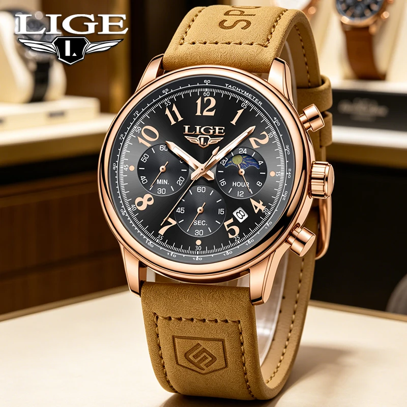 2026 LIGE Top Luxury Mens Watch Fashion Business Watches Men Gifts 30M Waterproof Luminous Chronograph Quartz Wristwatches Reloj
2026 LIGE Top Luxury Mens Watch Fashion Business Watches Men Gifts 30M Waterproof Luminous Chronograph Quartz Wristwatches Reloj
