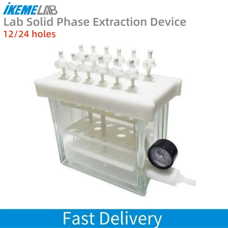Лабораторное устройство для извлечения твердого фазы IKEME, 12/24 отверстия, тестирование остатков белковых пестицидов, анализ пищевых продуктов, вакуумный коллектор положения SPE
Лабораторное устройство для извлечения твердого фазы IKEME, 12/24 отверстия, тестирование остатков белковых пестицидов, анализ пищевых продуктов, вакуумный коллектор положения SPE