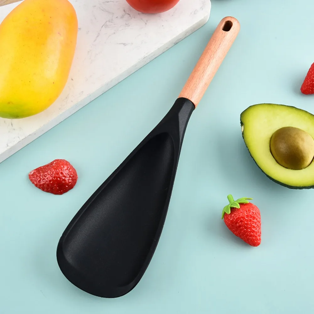 2Pcs Wood Handle Silicone Salad Spatula Japanese Style Simple Cooking Shovel Nonstick Rice Spoon Complementary Food
2Pcs Wood Handle Silicone Salad Spatula Japanese Style Simple Cooking Shovel Nonstick Rice Spoon Complementary Food