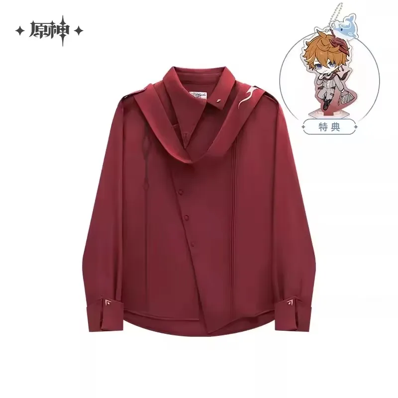 miHoYo Official Game Genshin Impact Tartaglia Theme Ribbon Long-sleeved Shirt Clothing Casual Jacket Top Cosplay Halloween Gifts
miHoYo Official Game Genshin Impact Tartaglia Theme Ribbon Long-sleeved Shirt Clothing Casual Jacket Top Cosplay Halloween Gifts