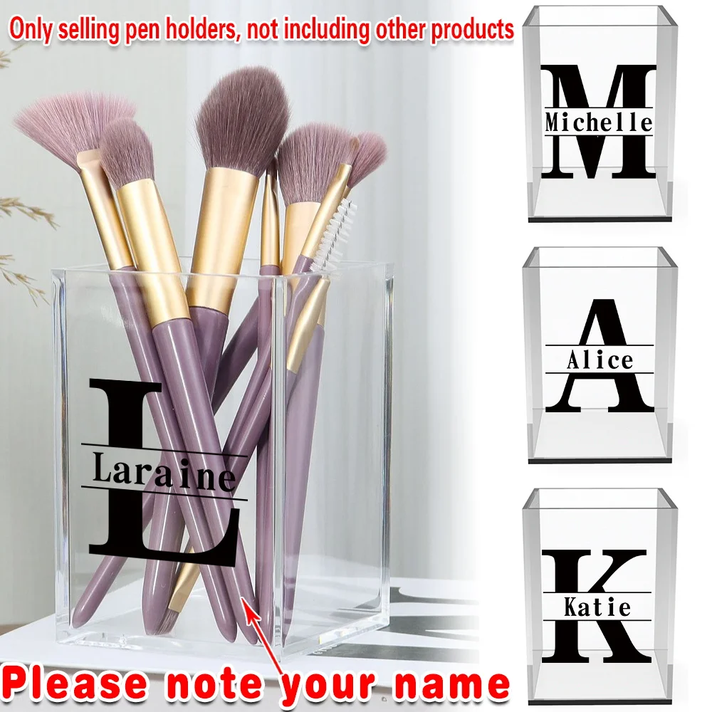 Customized Name Acrylic Pen Holder Desk Organizer Pencil Cup Makeup Brush Storage Office Accessories for Work Study Personalized
Customized Name Acrylic Pen Holder Desk Organizer Pencil Cup Makeup Brush Storage Office Accessories for Work Study Personalized