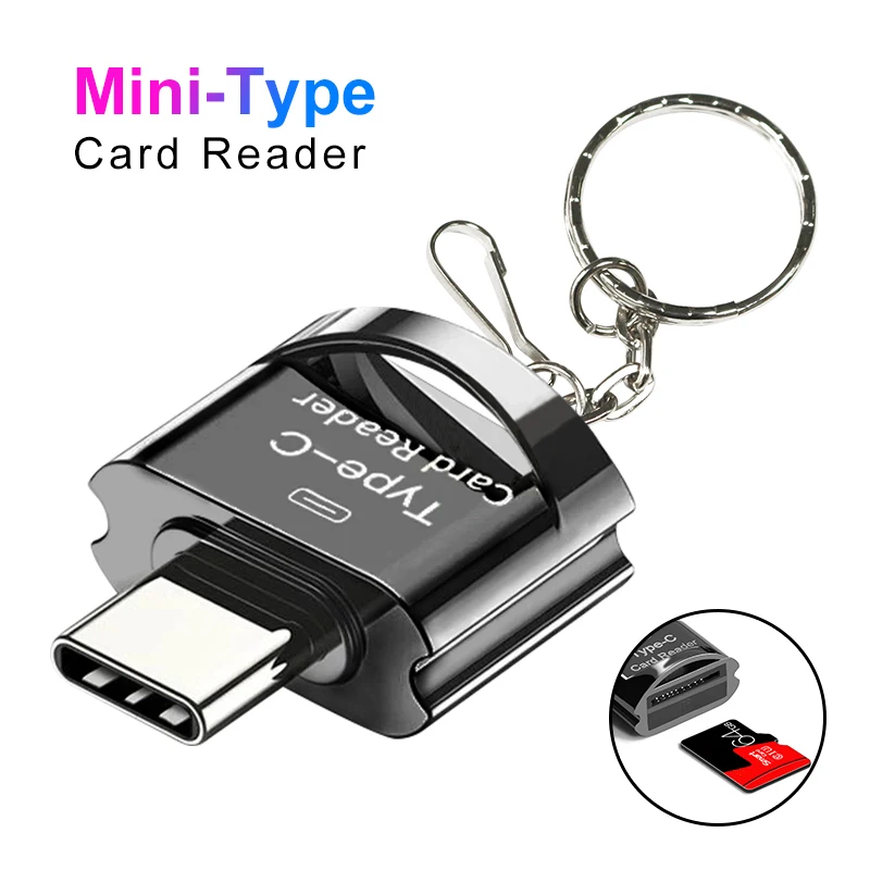 Type C To Micro-SD TF Adapter OTG Card Reader Portable Mini Card Reader Smart Memory Card Reader For Phone Laptops Macbook Air
Type C To Micro-SD TF Adapter OTG Card Reader Portable Mini Card Reader Smart Memory Card Reader For Phone Laptops Macbook Air