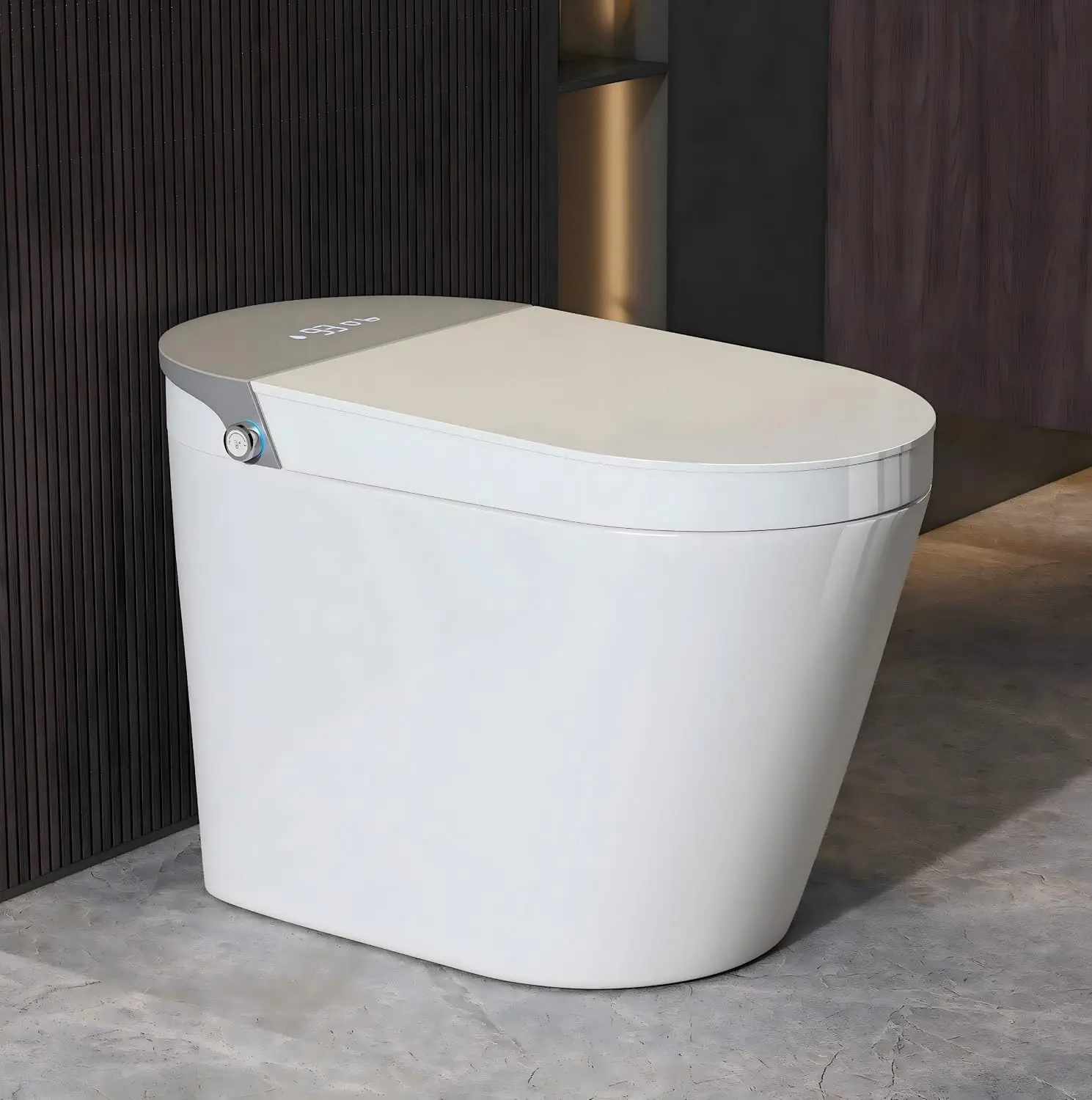 Smart Toilet, One Piece Bidet Toilet for Bathroom, Toilet with Heated Bidet Seat, Adjustable Warm Water Wash & Dryer, Foot Senso
Smart Toilet, One Piece Bidet Toilet for Bathroom, Toilet with Heated Bidet Seat, Adjustable Warm Water Wash & Dryer, Foot Senso
