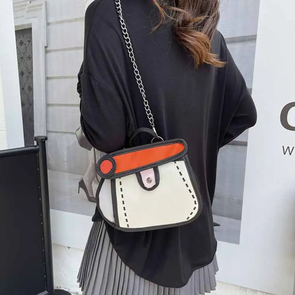 Portable Cartoon Comic Crossbody Bag 2D Anime Handbag Chain Shoulder Bag Canvas All-match Line Painting Messenger Bag Girls
Portable Cartoon Comic Crossbody Bag 2D Anime Handbag Chain Shoulder Bag Canvas All-match Line Painting Messenger Bag Girls