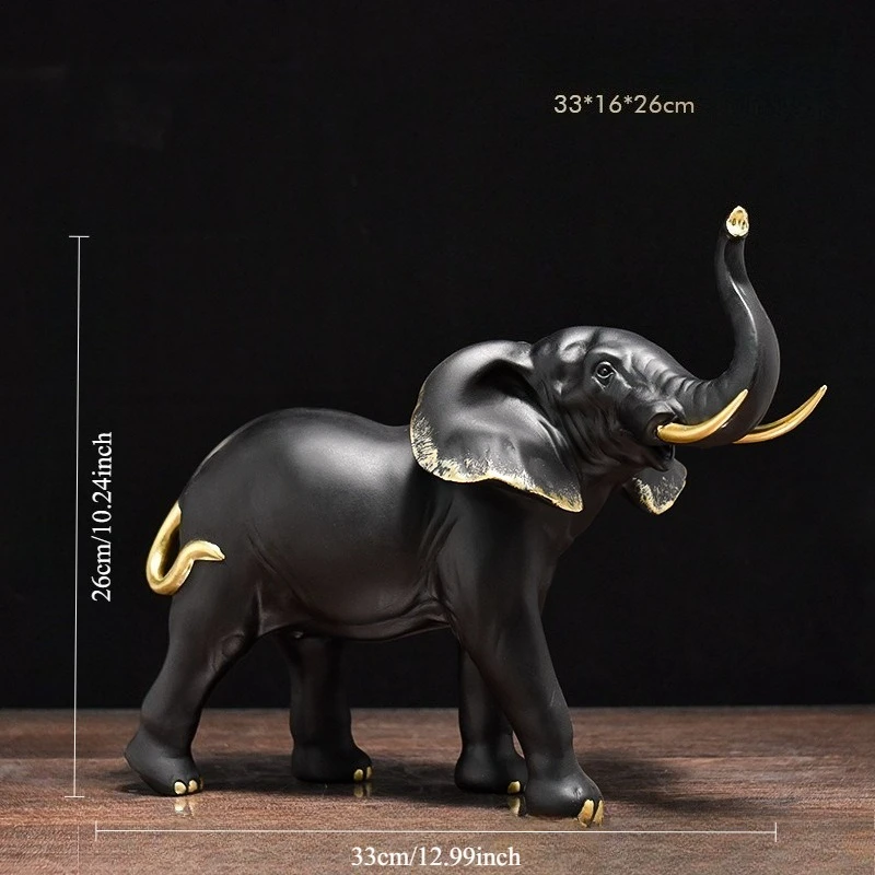 Golden Elephant Sculpture Home Decor Craft Figurine Living Room TV Wine Cabinet Desktop Ornament Living Room Decoration
Golden Elephant Sculpture Home Decor Craft Figurine Living Room TV Wine Cabinet Desktop Ornament Living Room Decoration