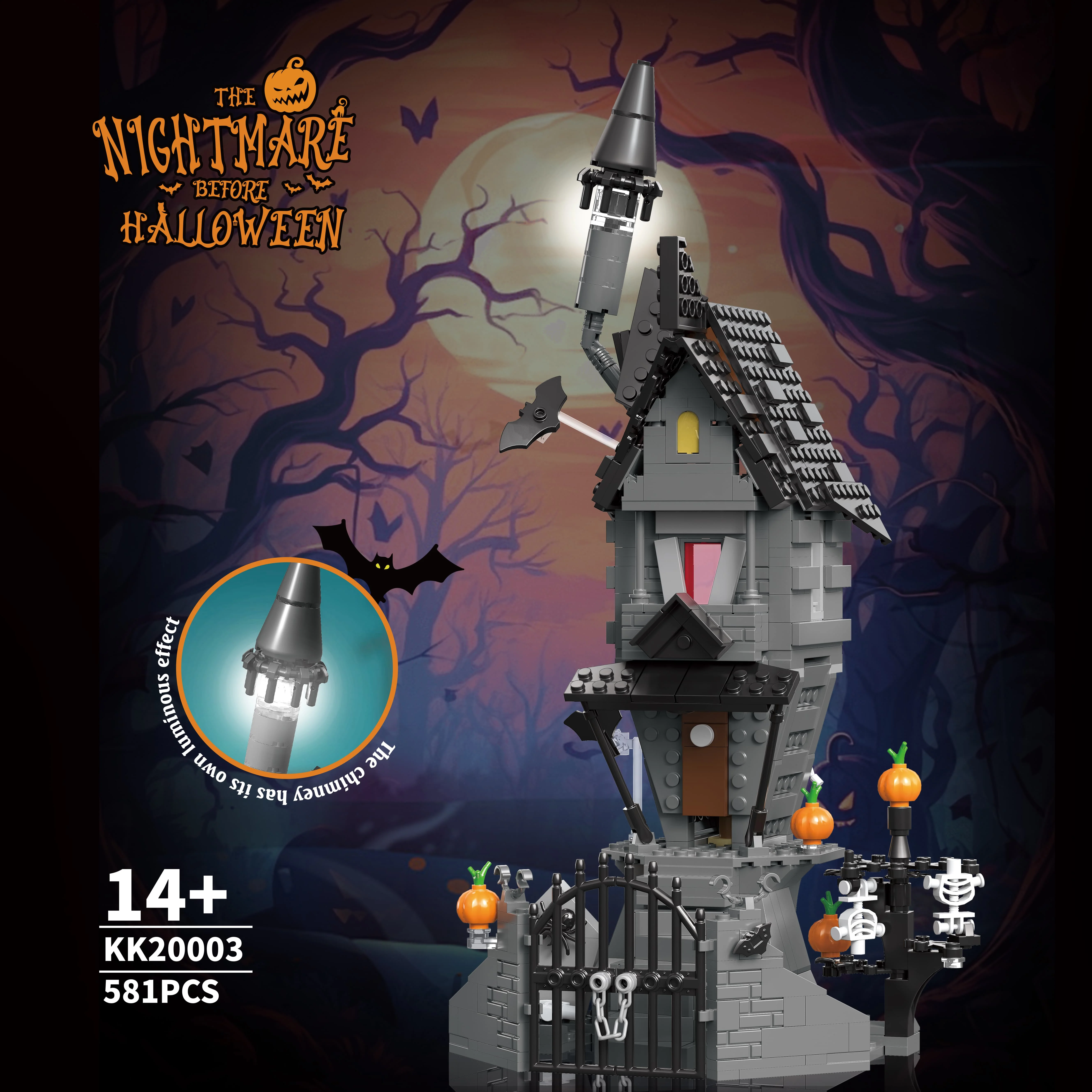 581PCS Halloween Haunted House Building Blocks Set, host House Model, Compatible with Lego,Assembly Toy, Festival Decor Gift
581PCS Halloween Haunted House Building Blocks Set, host House Model, Compatible with Lego,Assembly Toy, Festival Decor Gift