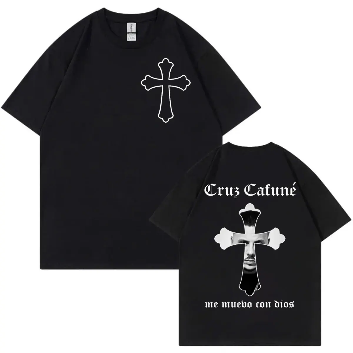 Rapper Cruz Cafune Double Sided Print T-shirt Men Women Fashion Hip Hop Short Sleeve T Shirts Summer Casual 100% Cotton T-shirts
Rapper Cruz Cafune Double Sided Print T-shirt Men Women Fashion Hip Hop Short Sleeve T Shirts Summer Casual 100% Cotton T-shirts